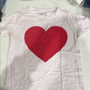 Chaser Pink Tee with Red Heart